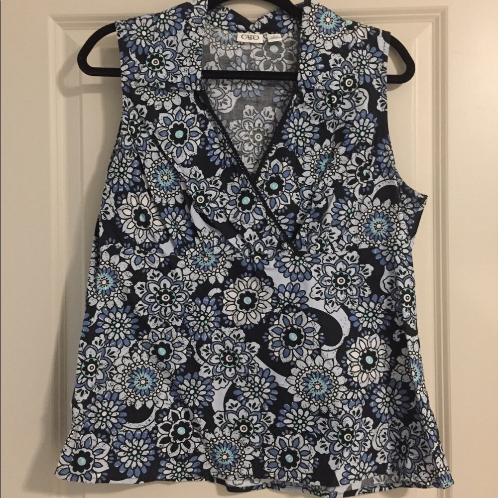 Floral V-Neck Blouse